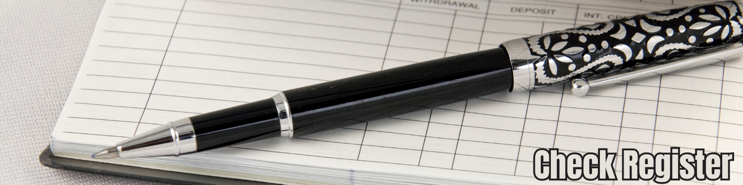 Section 4-3: Check Registers